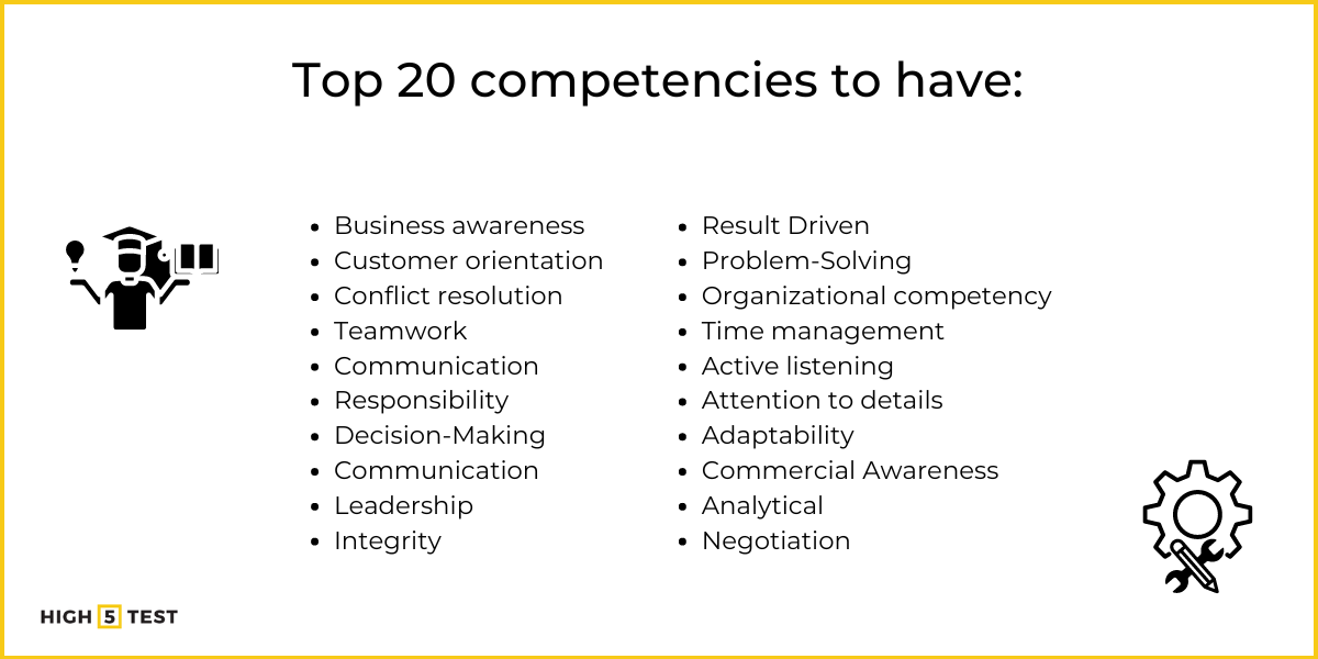 Top 20 competencies to have