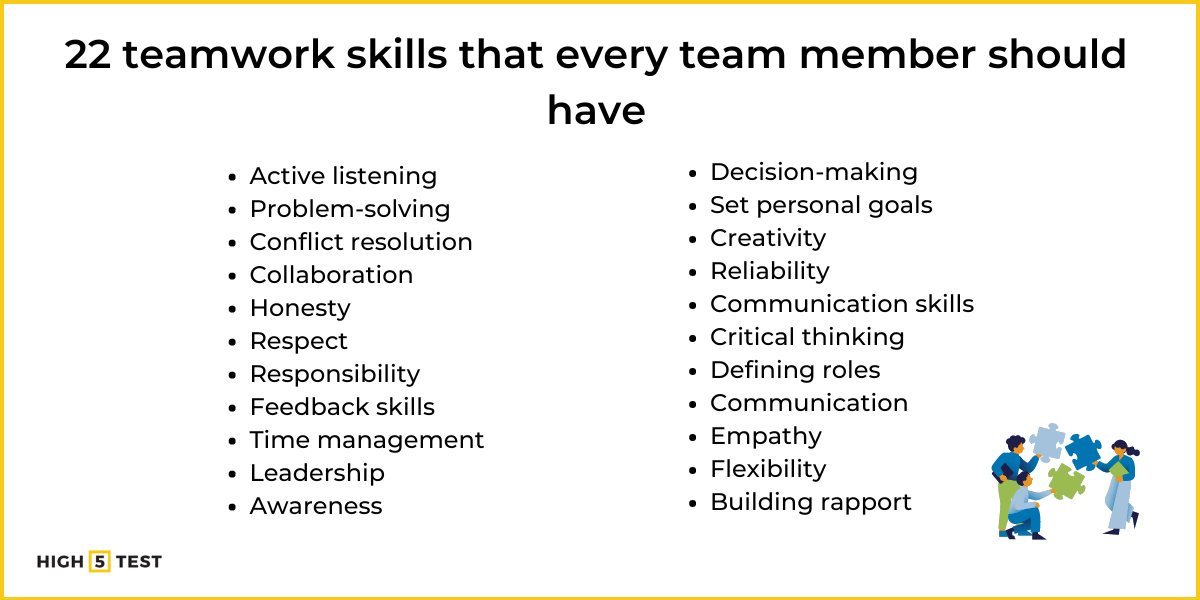 21 Teamwork Skills That Every Team Member Should Have