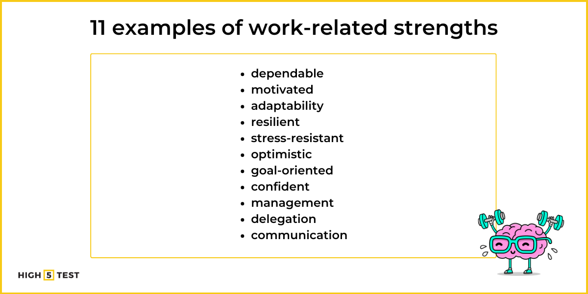 11 examples of work-related strengths