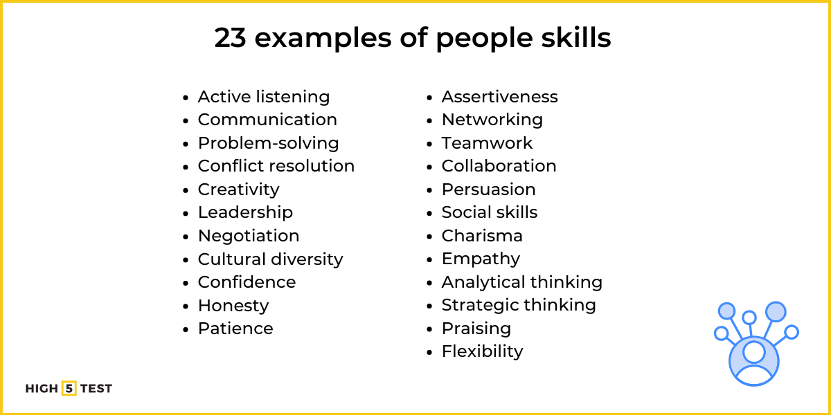 23 examples of people skills