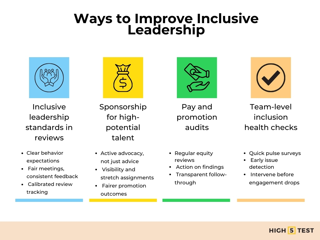 Ways to improve inclusive leadership